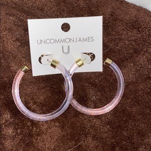 Brand new Uncommon James hoop earrings
